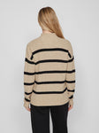 VIRIL MOCKNECK L/S  KNIT RIB TOP 2- NOOS