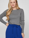 VICOMFY O-NECK L/S KNIT TOP- NOOS