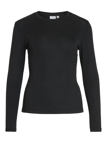 VIALEXIA O-NECK L/S TOP - NOOS