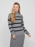 VIRIL MOCKNECK L/S  KNIT RIB TOP 2- NOOS