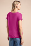 T-Shirt mit Smock-Detail