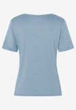 T-Shirt mit Zierkante  marine