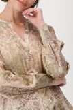 Bluse, brown sugar gemustert