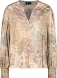 Bluse, brown sugar gemustert