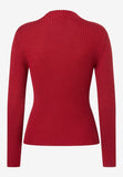 Rippstrick-Pullover  rot  Herbst-Kollektion