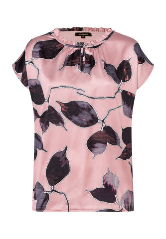 Blusenshirt  Blätterprint  Herbst-Kollektion