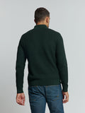 Pullover Half Zipper 2 Coloured Melange