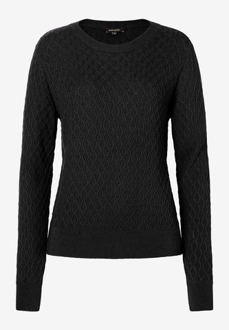 Pullover mit Struktur  schwarz  Herbst-Kollektion