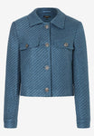 kurzer Bouclé-Blazer  greyblue  Herbst-Kollektion