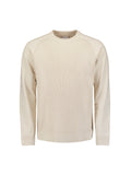 Pullover Crewneck Solid Relief Knit