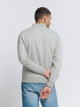 Sweater Full Zipper Double Layer Jacquard Stretch